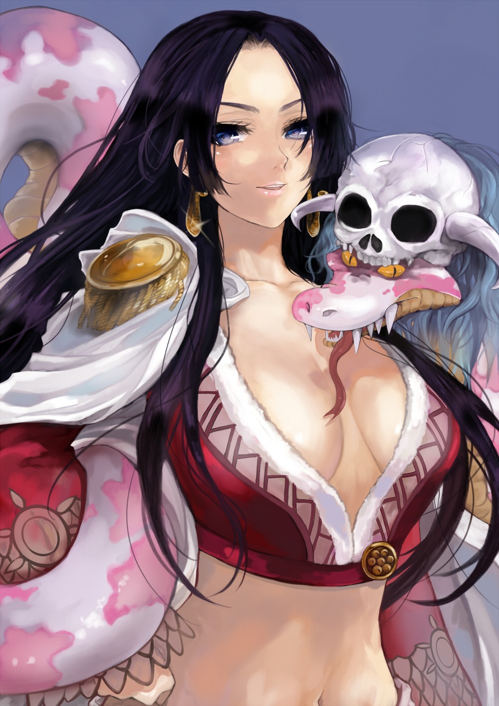 boa_hancock cleavage one_piece pisuke salome