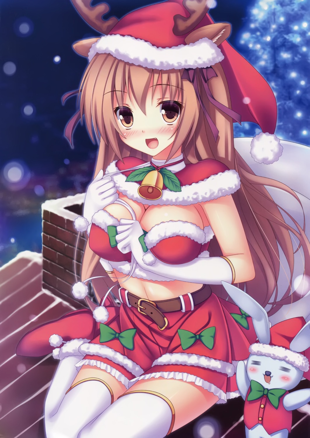 christmas cleavage ichiroku rabbit::mate thighhighs