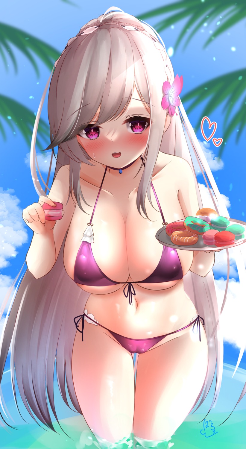 azur_lane balut bikini cameltoe dunkerque_(azur_lane) erect_nipples swimsuits wet