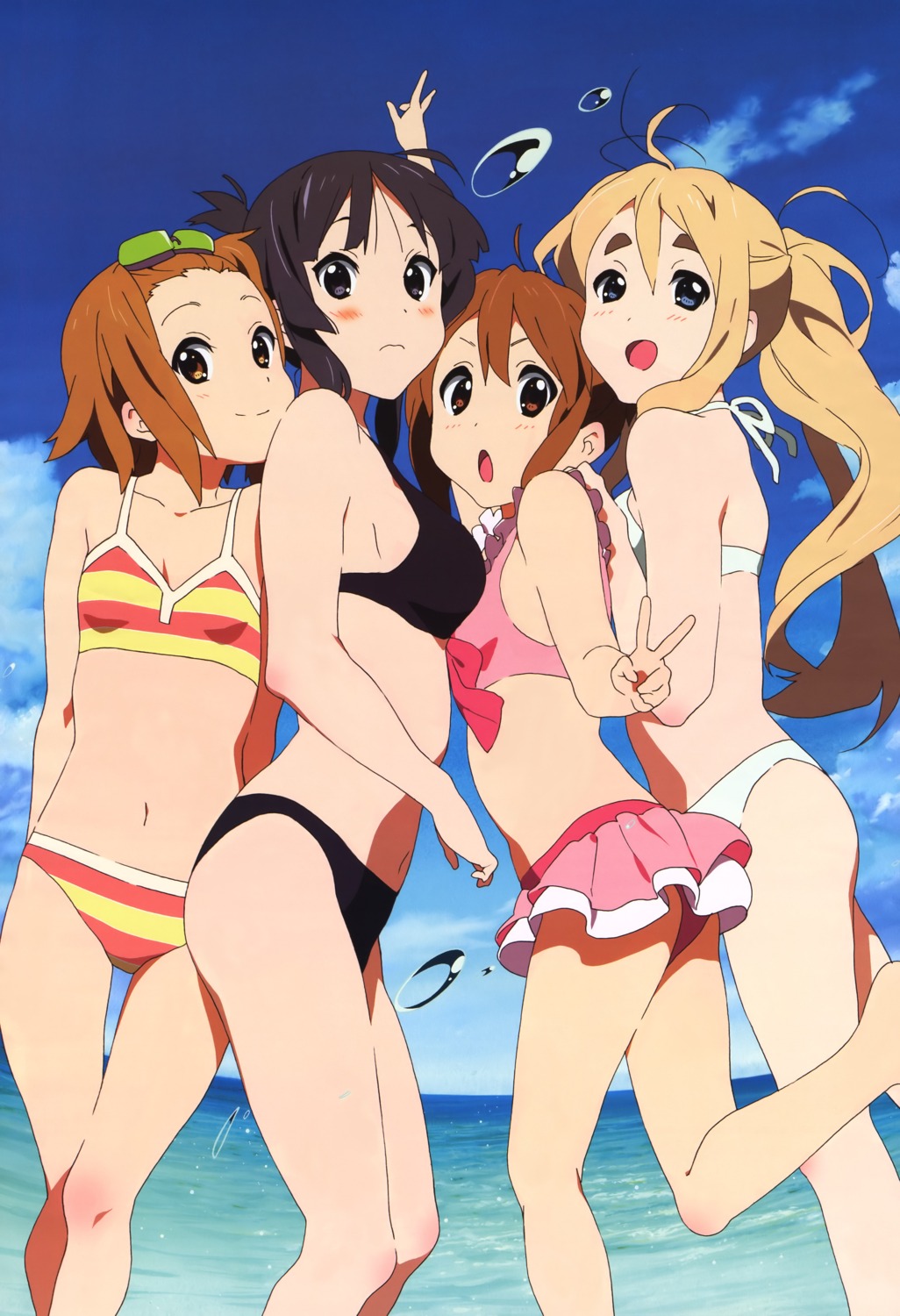 akiyama_mio bikini hirasawa_yui horiguchi_yukiko k-on! kotobuki_tsumugi swimsuits tainaka_ritsu