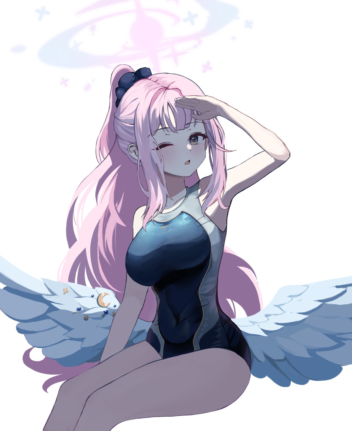 angel blue_archive elpun misono_mika swimsuits wings