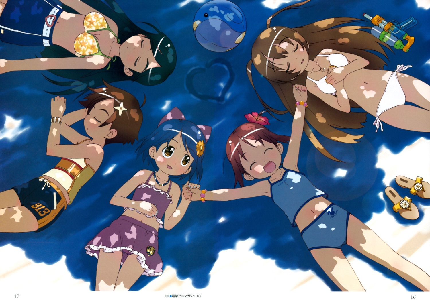 amamiya_manami bikini bikini_top etoh_mei gakuen_utopia_manabi_straight inamori_mika odori_momoha swimsuits uehara_mutsuki