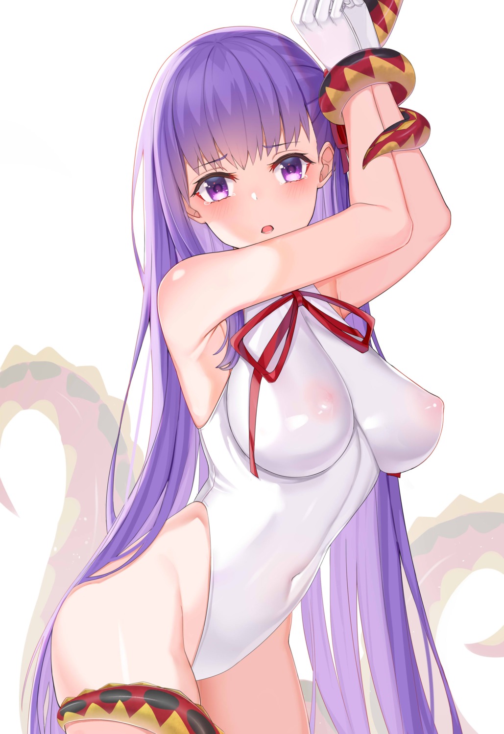 bb_(fate/extra_ccc) bondage fate/extra fate/stay_night leotard nipples no_bra see_through tentacles xubai