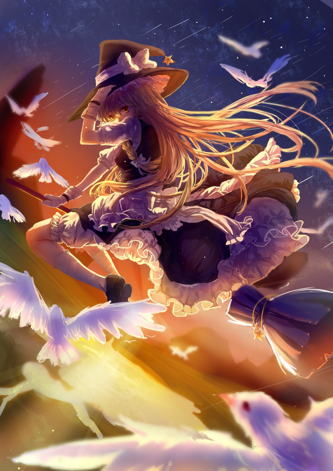 kirisame_marisa qin_xin touhou witch