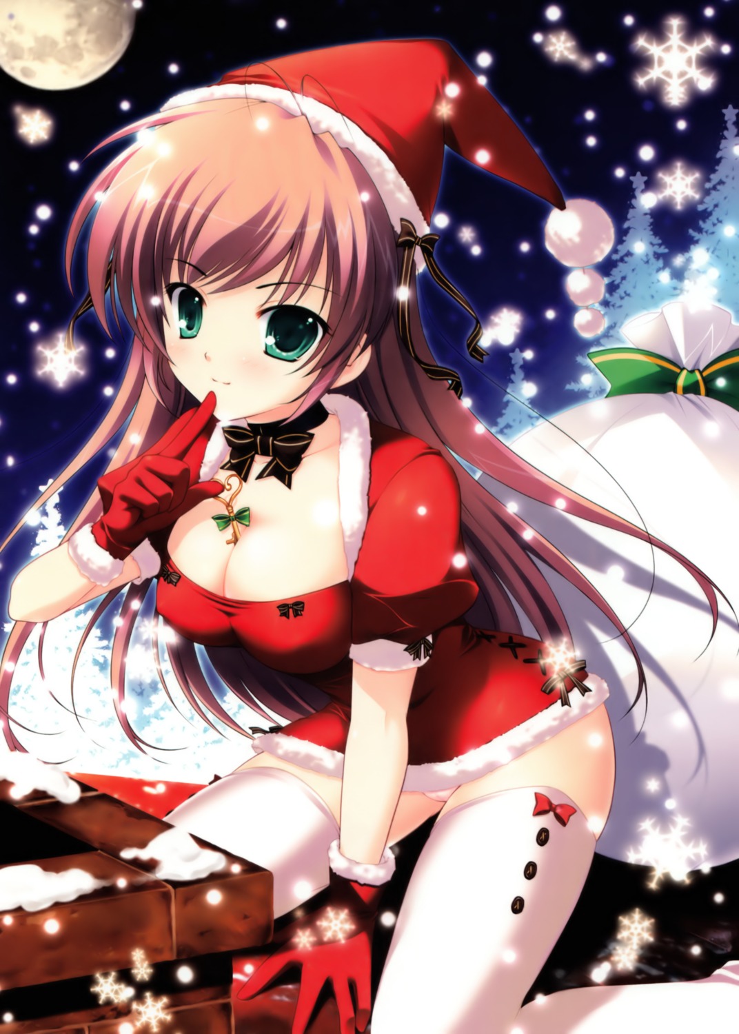 christmas cleavage mikeou overfiltered pantsu scanning_resolution thighhighs