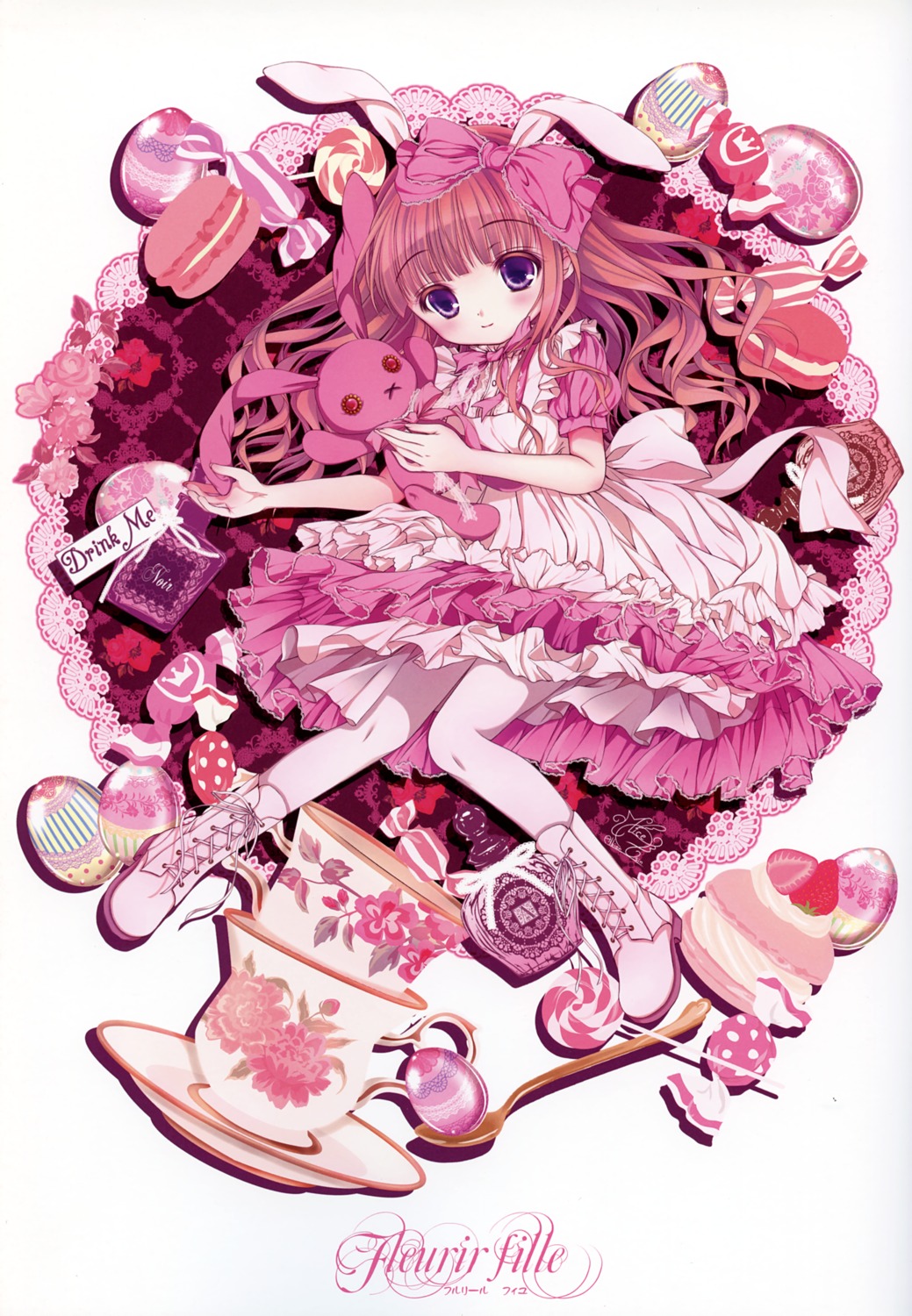 animal_ears bunny_ears dress lolita_fashion mubi_alice pantyhose