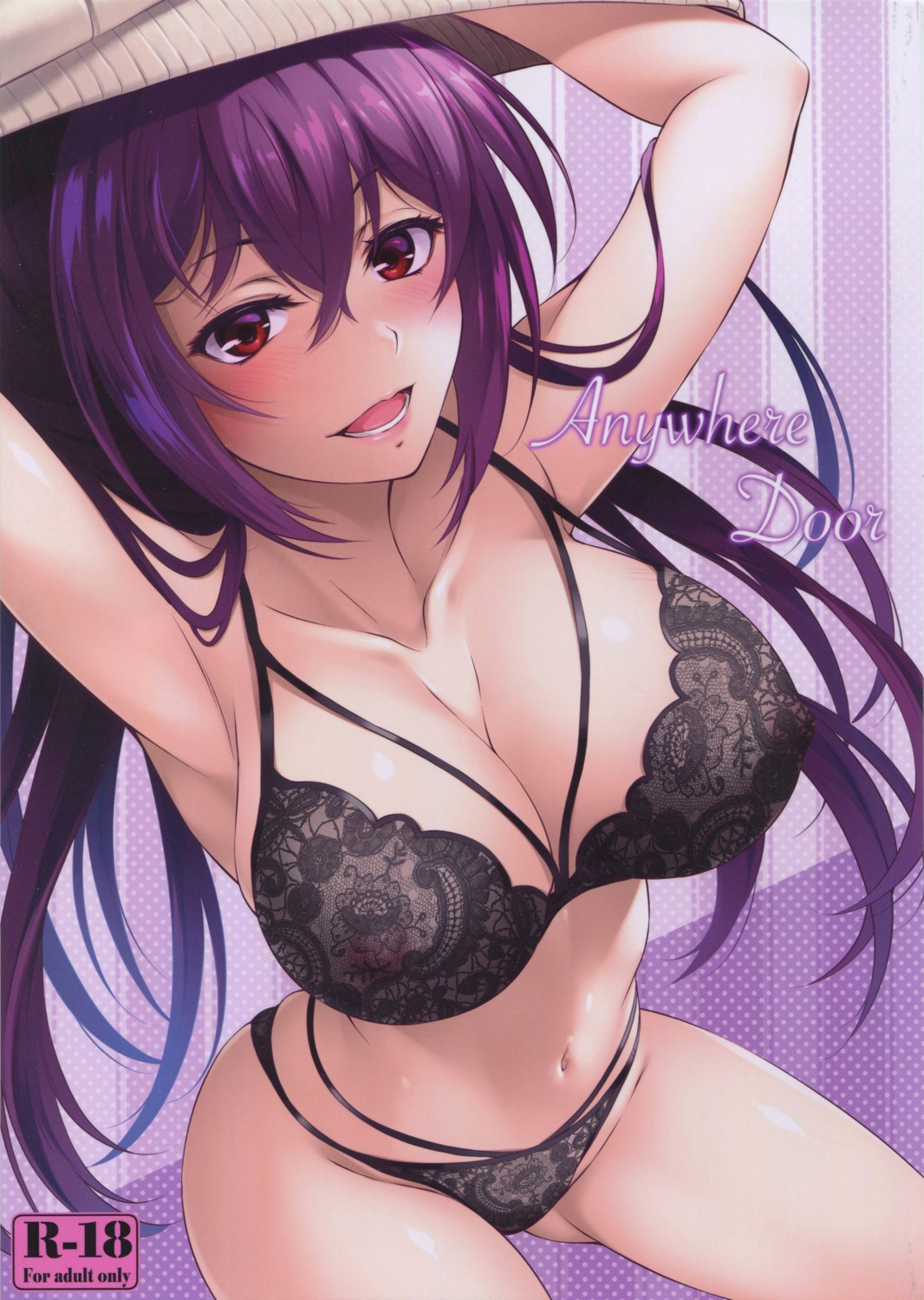 bra cleavage fate/grand_order lingerie mukunokino_isshiki pantsu scathach_(fate/grand_order)