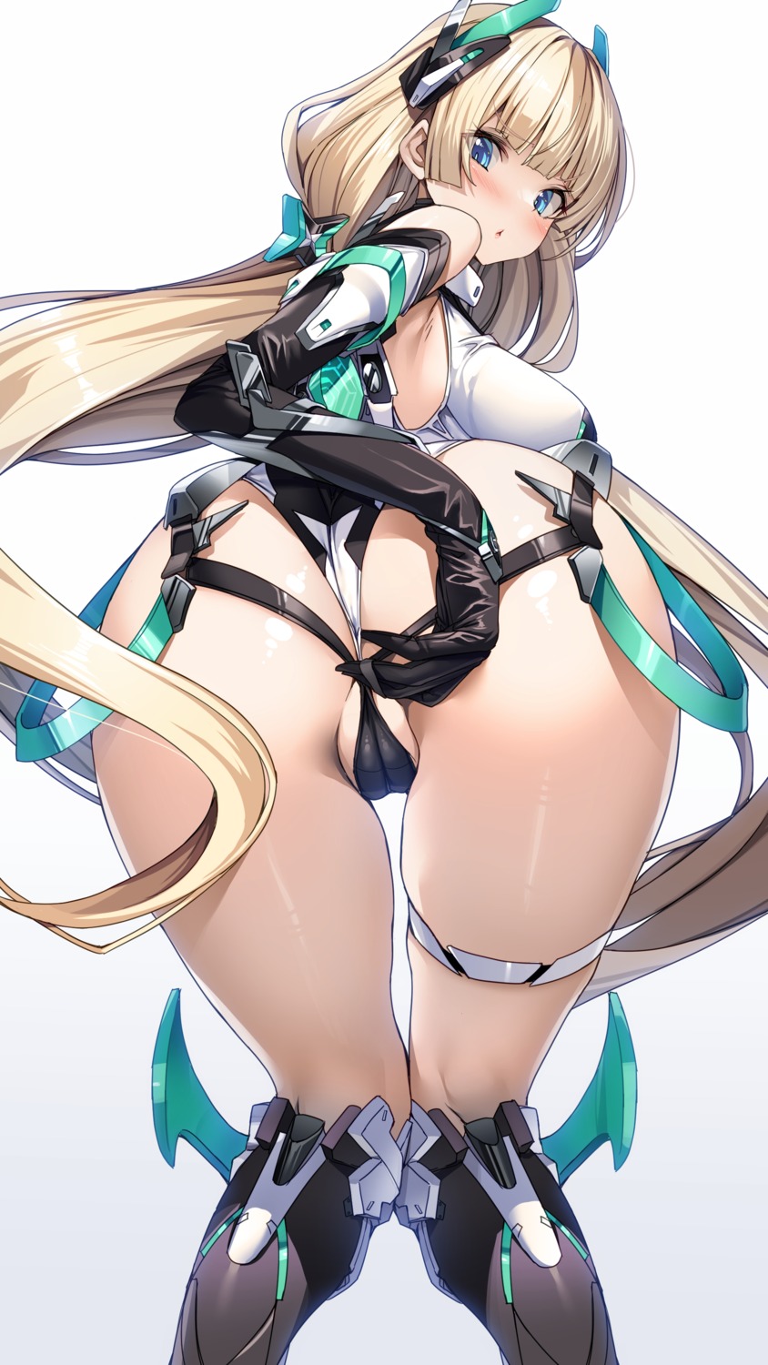 angela_balzac ass cameltoe garter leotard rakuen_tsuihou torisan