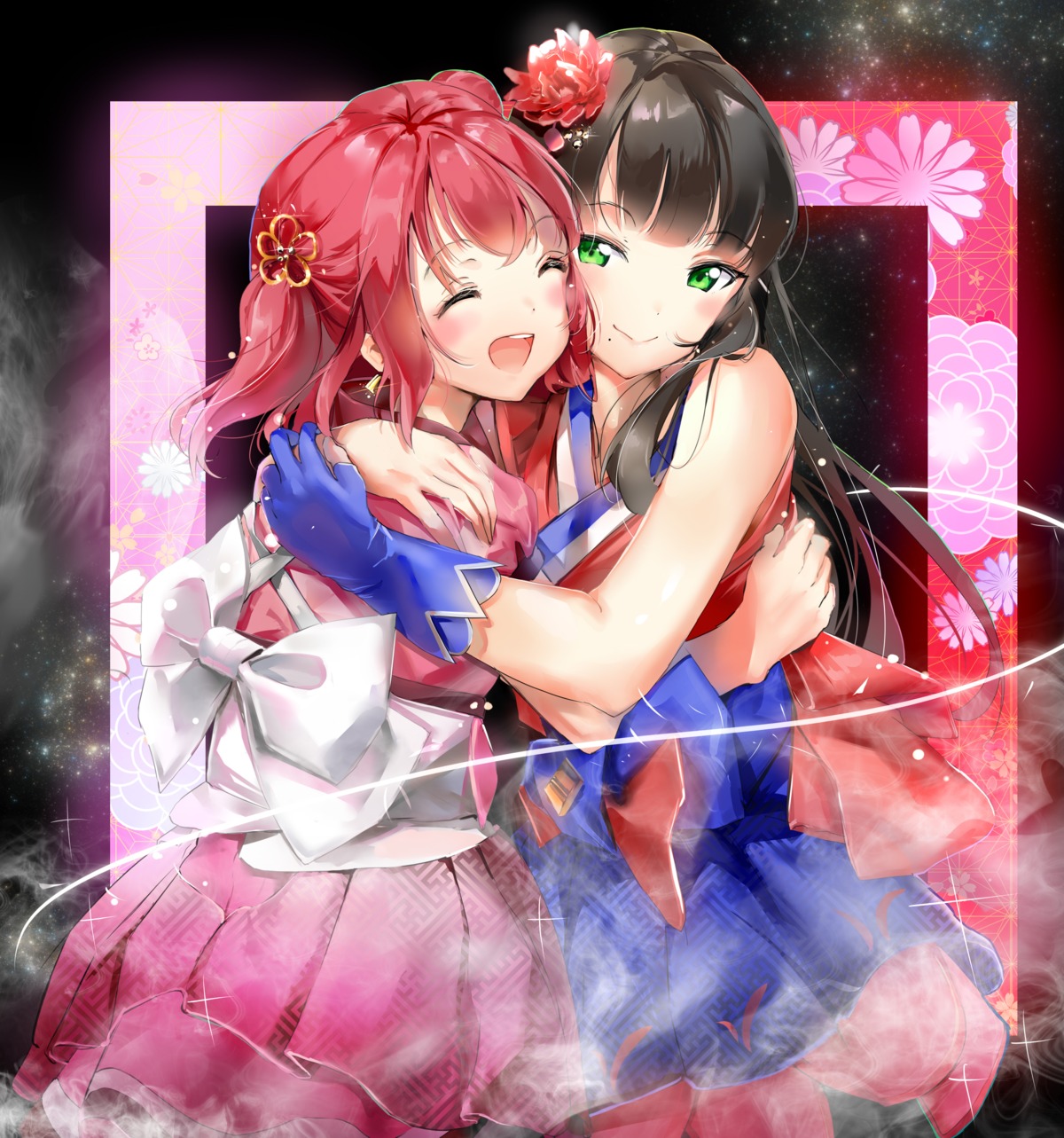 japanese_clothes kurosawa_dia kurosawa_ruby love_live!_sunshine!! moshi_0208