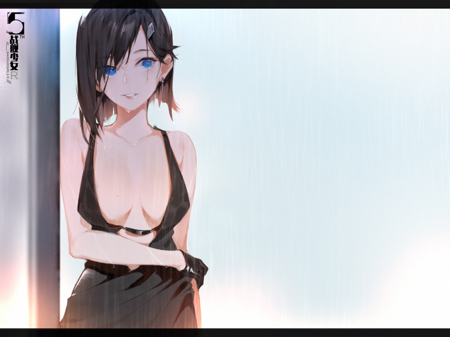 dress haguro_(zhanjianshaonv) no_bra sola7764 wet zhanjianshaonv