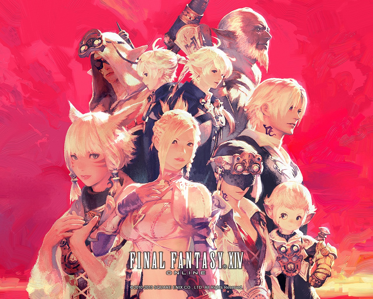 alisaie alphinaud animal_ears final_fantasy final_fantasy_xiv minfilia pointy_ears square_enix tattoo thancred urianger y'shtola yda yoshida_akihiko