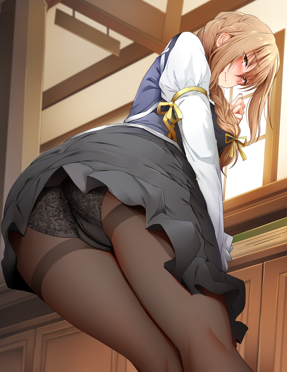 ass cameltoe ginhaha goblin_slayer guild_girl pantsu pantyhose