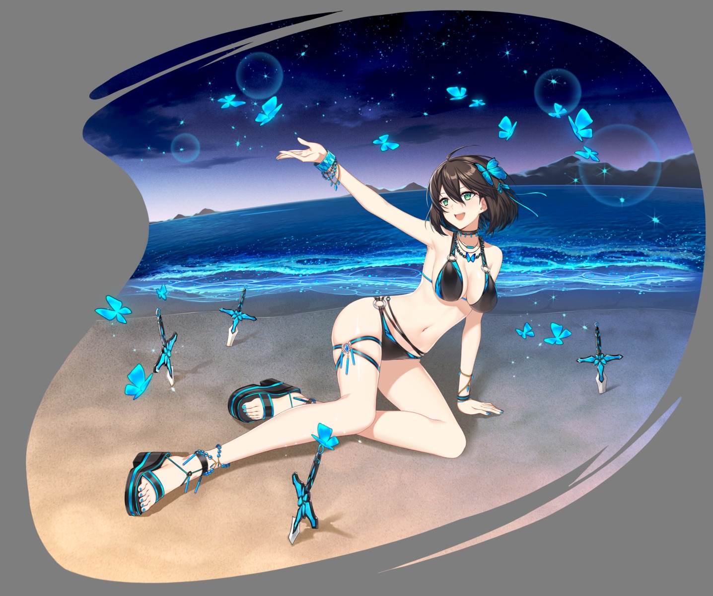 bikini counter:side garter swimsuits sword transparent_png