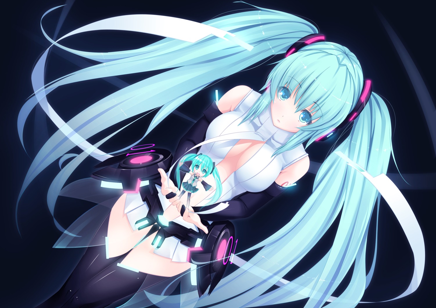 hatsune_miku miku_append soumi vocaloid vocaloid_append