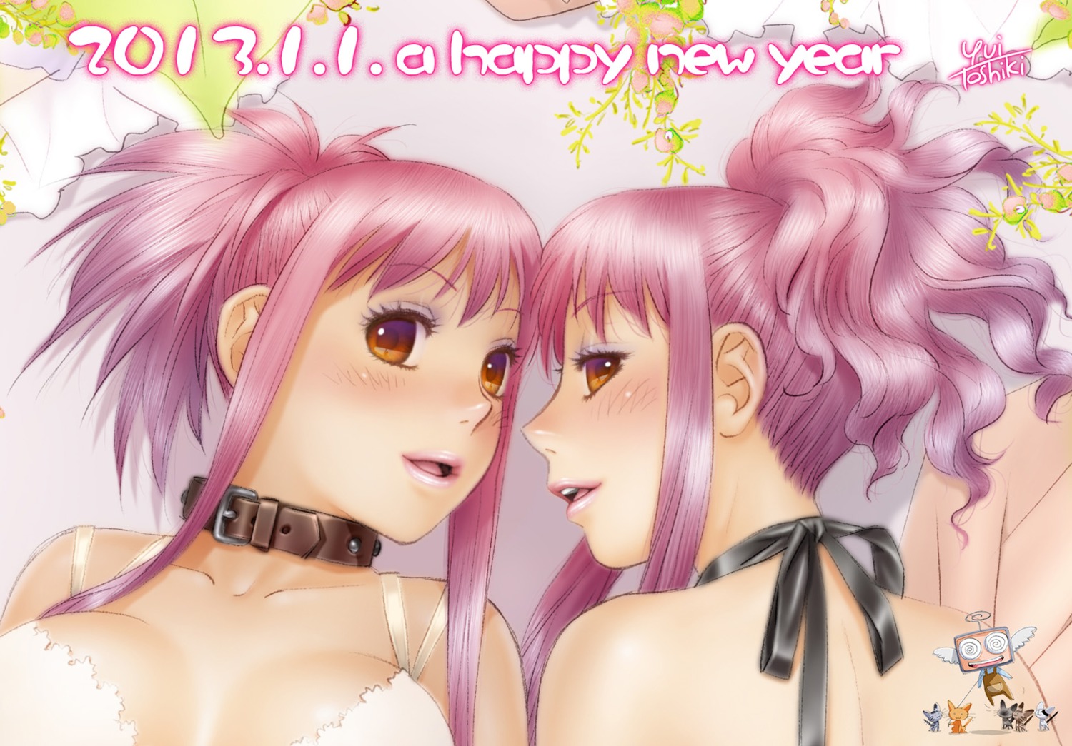 cleavage yui_toshiki yuri