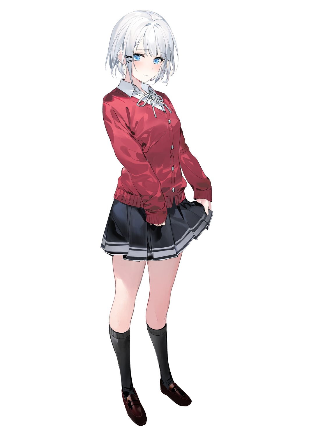 seifuku siesta_(tantei_wa_mou_shindeiru) skirt_lift sweater tantei_wa_mou_shindeiru umibouzu_(niito)