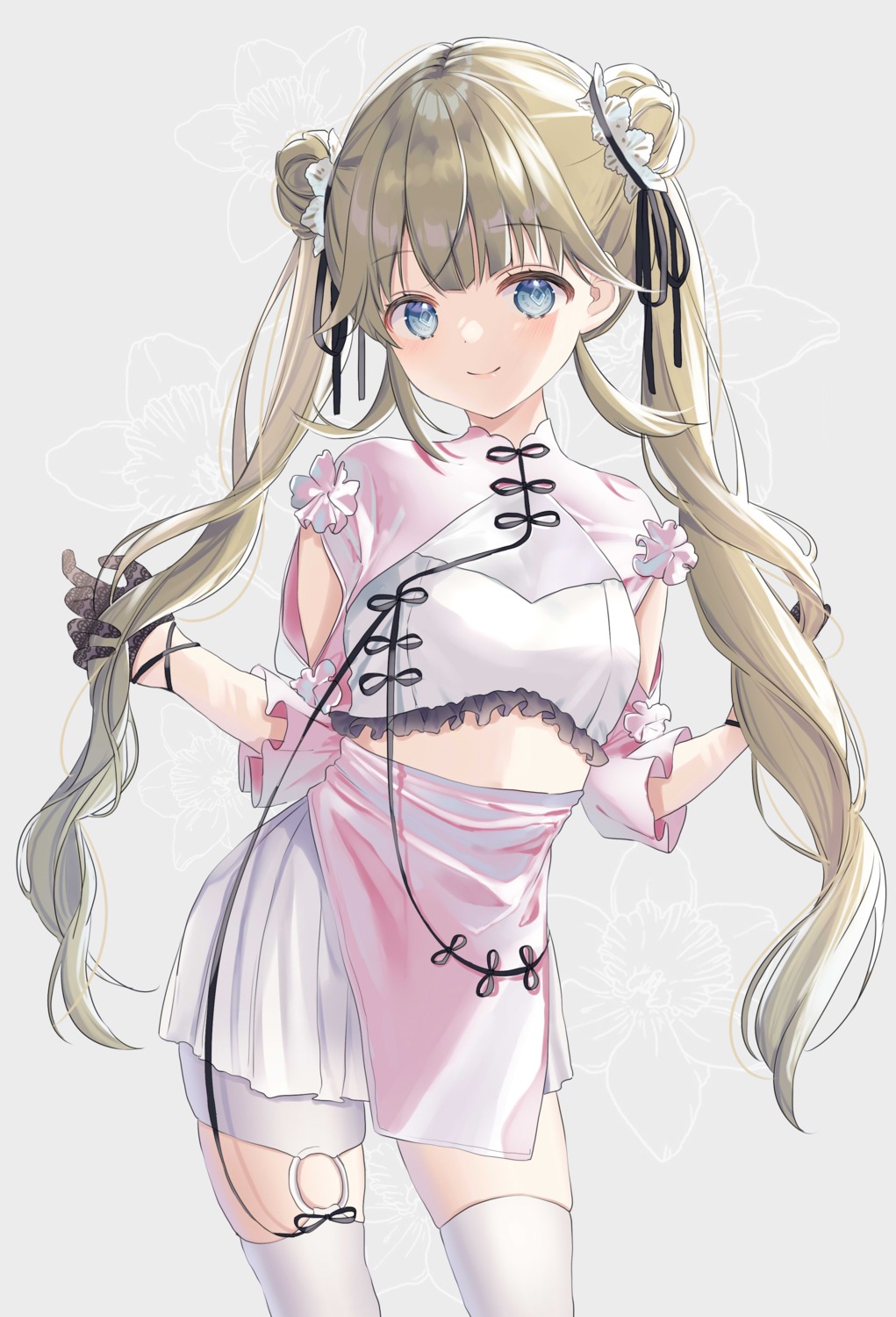 asian_clothes cattleya_regina_games hanabusa_lisa pome_charo thighhighs vspo!