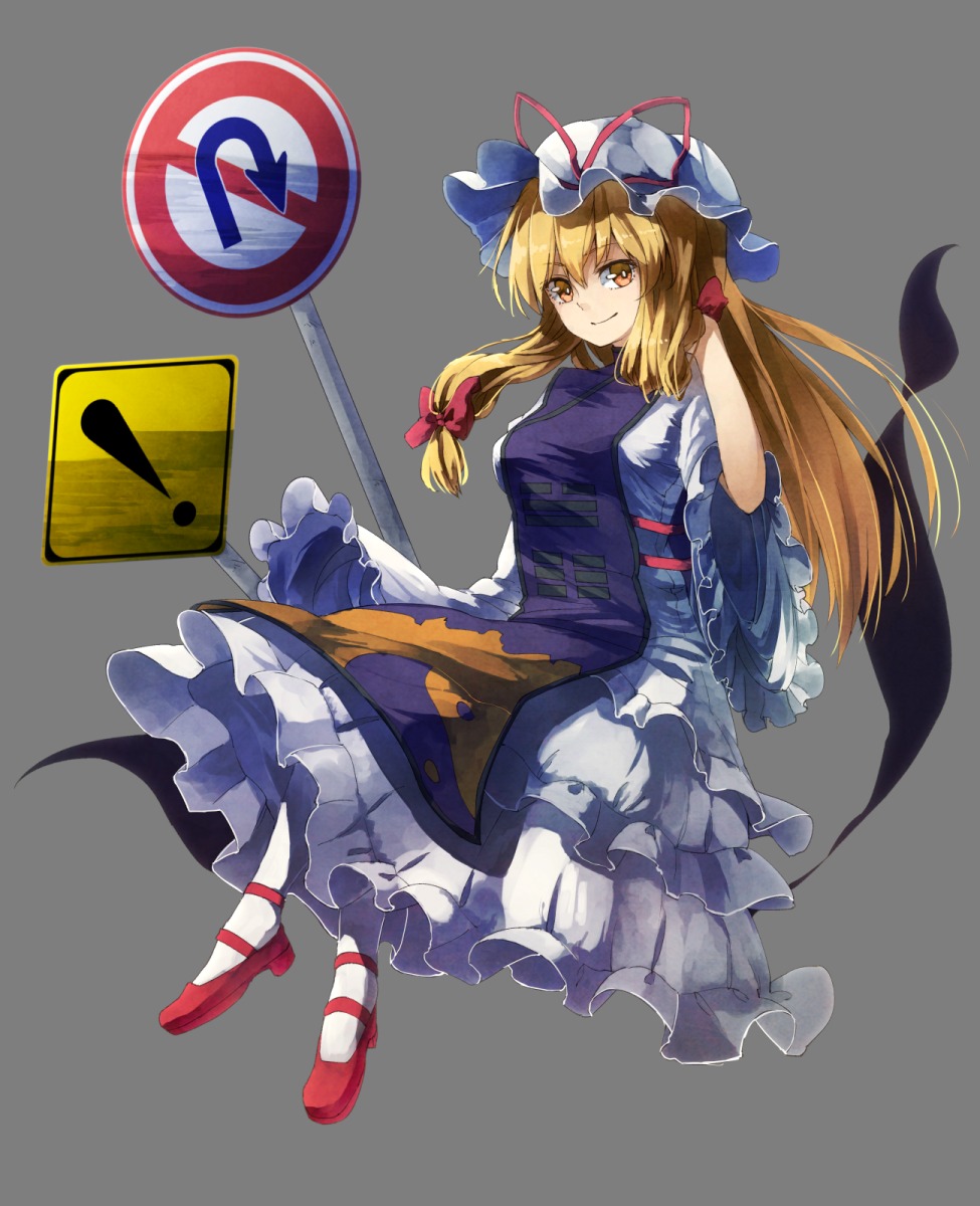 ibuki_notsu pantyhose touhou transparent_png yakumo_yukari