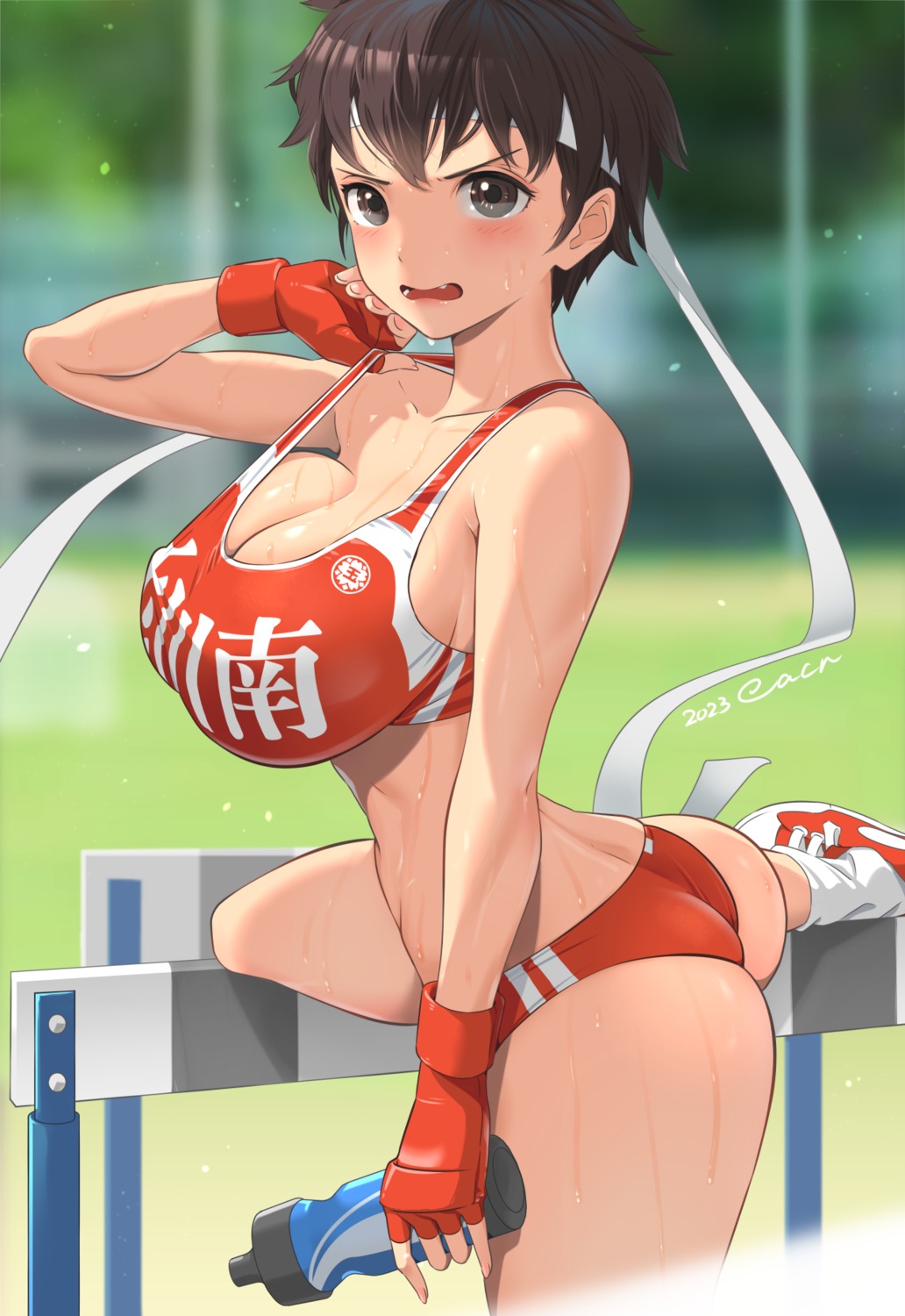 ass buruma gym_uniform kasugano_sakura kyakkun street_fighter