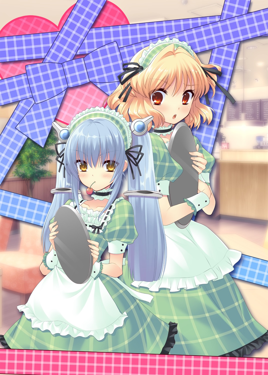 flyable_heart ito_noizi kujou_kururi maid sasakura_ayato sumeragi_amane waitress