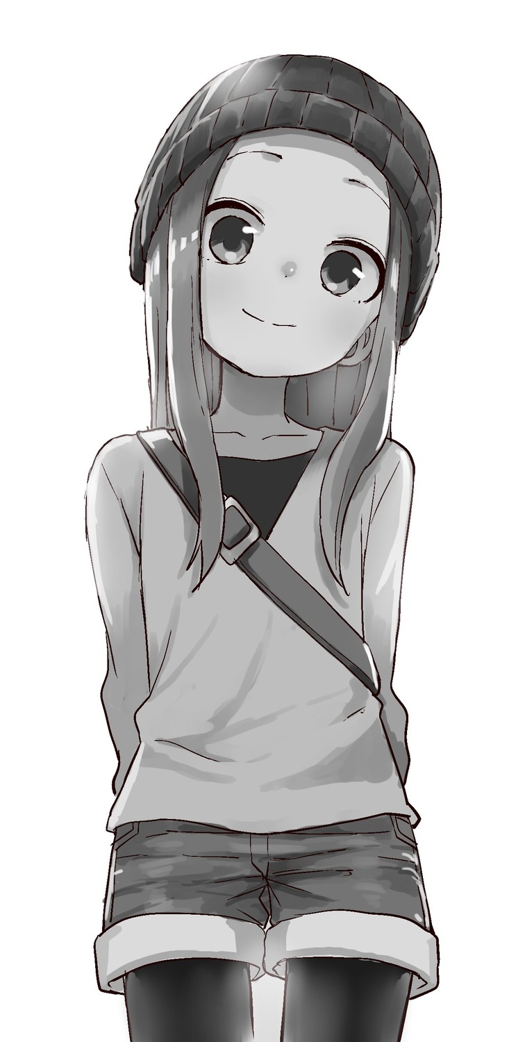 karakai_jouzu_no_takagi-san monochrome pantyhose takagi-san yamamoto_souichirou