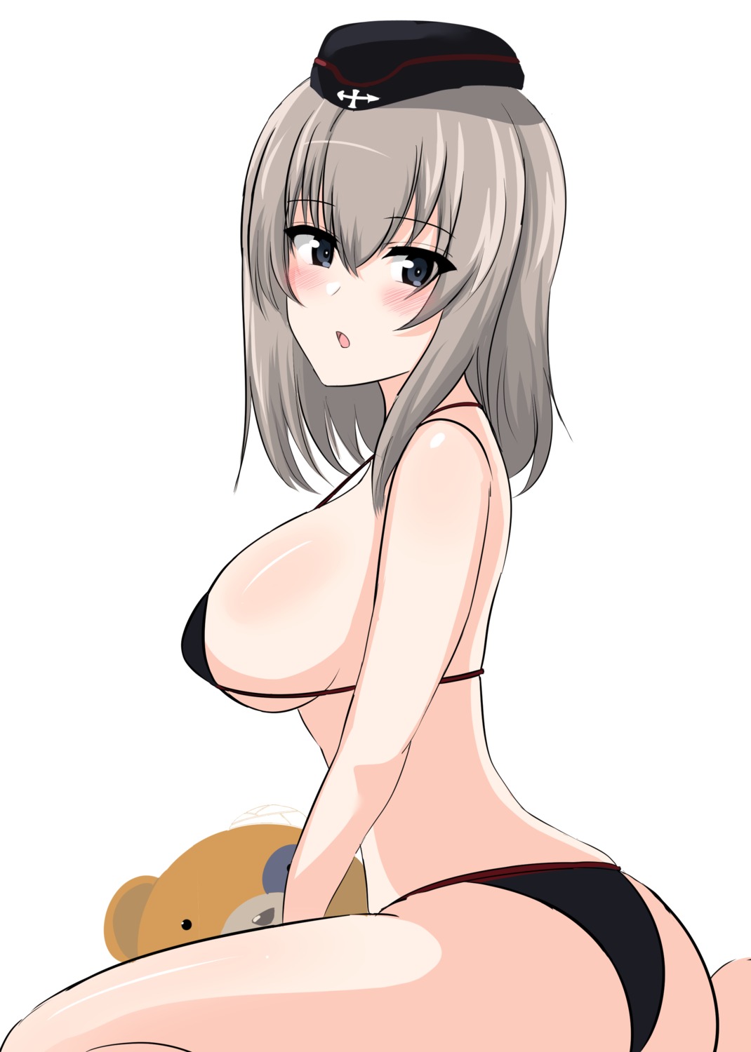 aikir_(jml5160) ass bikini girls_und_panzer itsumi_erika swimsuits thong