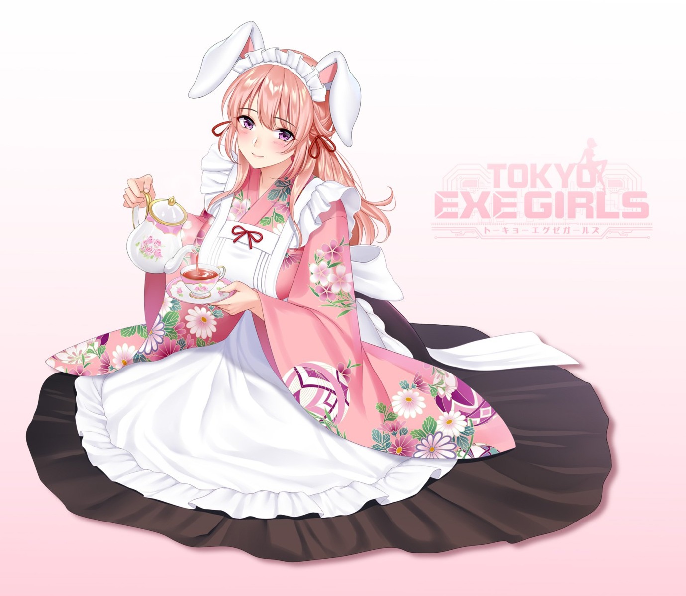 animal_ears bunny_ears maid re:shimashima tokyo_exe_girls wa_maid