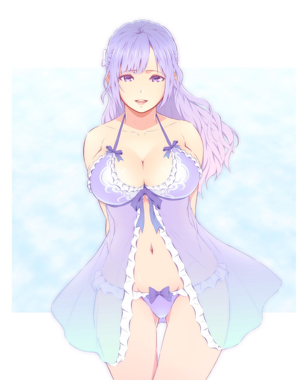 cleavage dead_or_alive dead_or_alive_xtreme_venus_vacation fiona_(doa) k_(artist) lingerie pantsu see_through