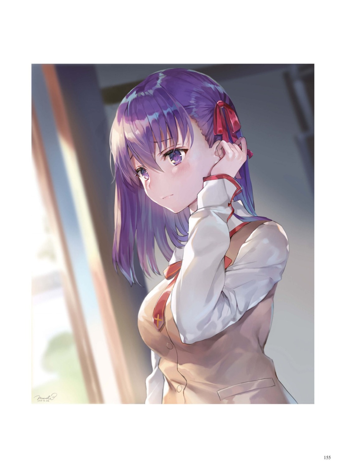 fate/stay_night matou_sakura momoko_(momopoco) seifuku