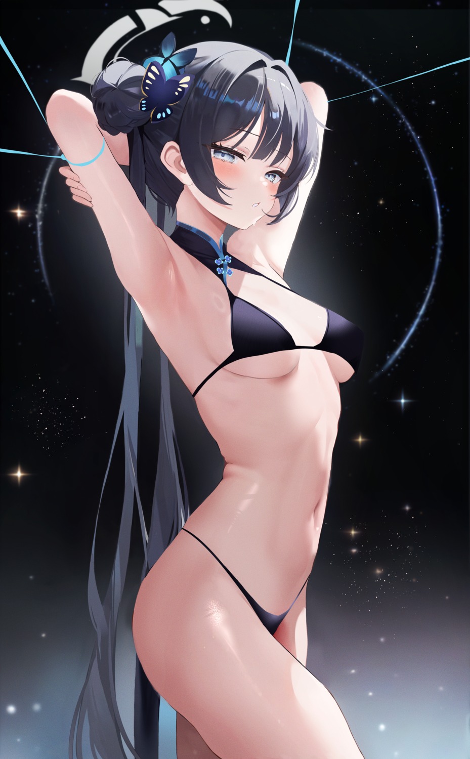 bikini blue_archive fantongjun halo loli ryuuge_kisaki swimsuits