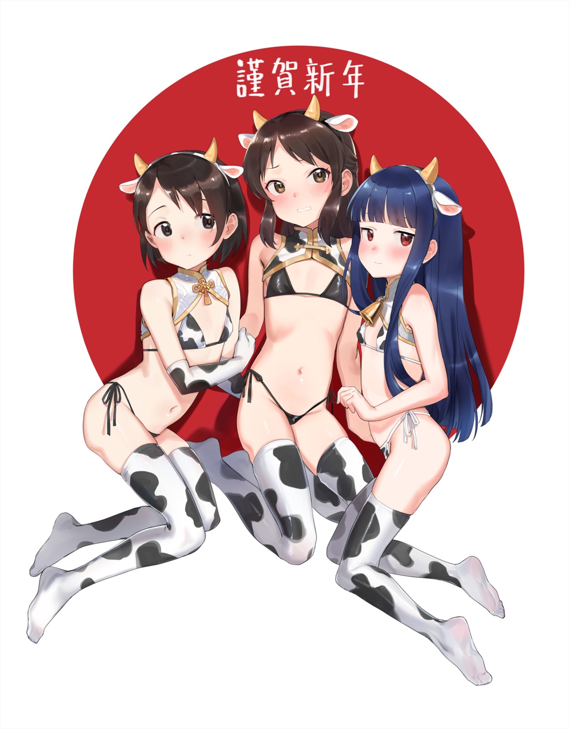 animal_ears bikini djheycha horns loli sajou_yukimi sasaki_chie swimsuits tachibana_arisu the_idolm@ster the_idolm@ster_cinderella_girls the_idolm@ster_cinderella_girls_u149 thighhighs