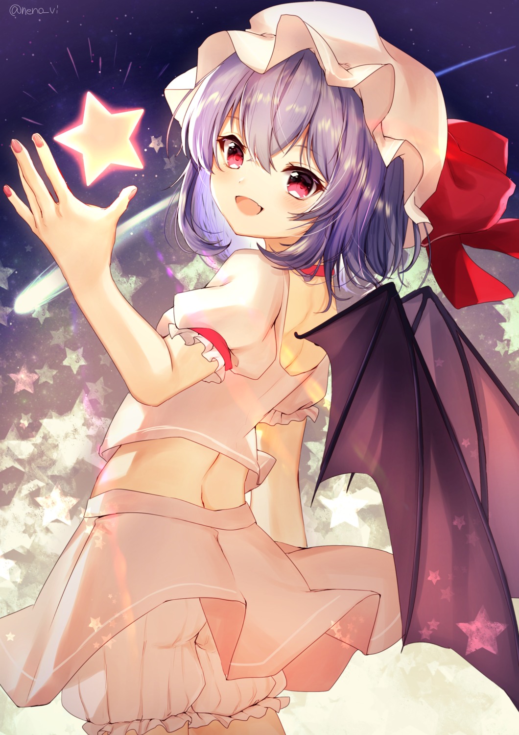 bloomers nenobi_(nenorium) remilia_scarlet touhou wings