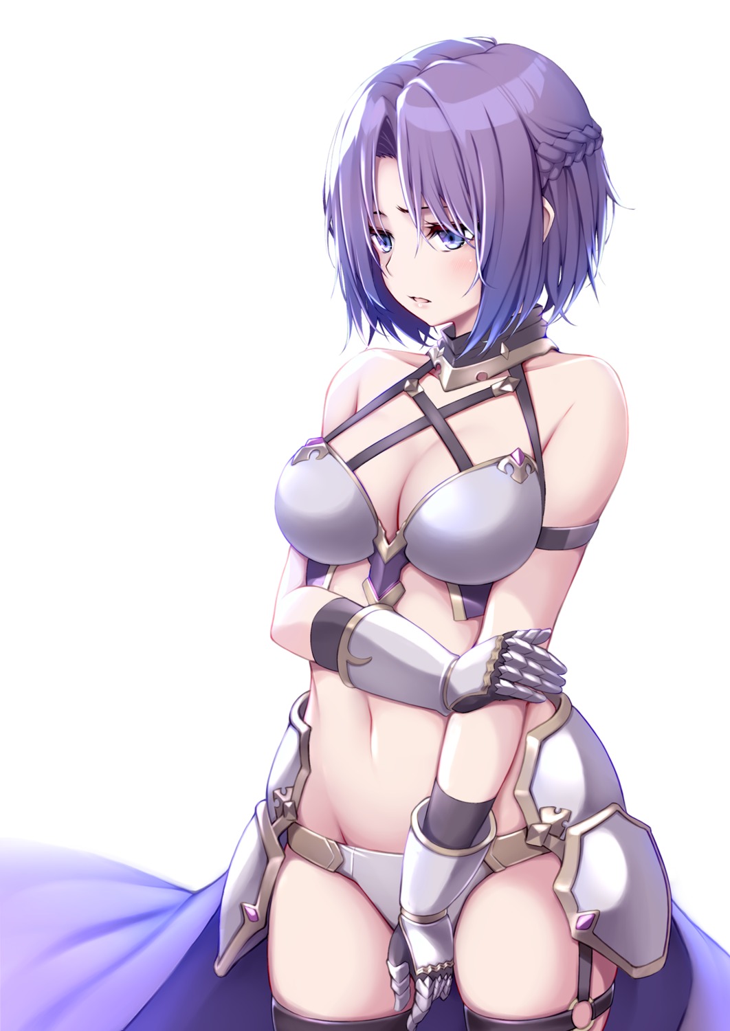 armor bikini_armor cleavage princess_connect princess_connect!_re:dive ribucci shirogane_jun stockings thighhighs