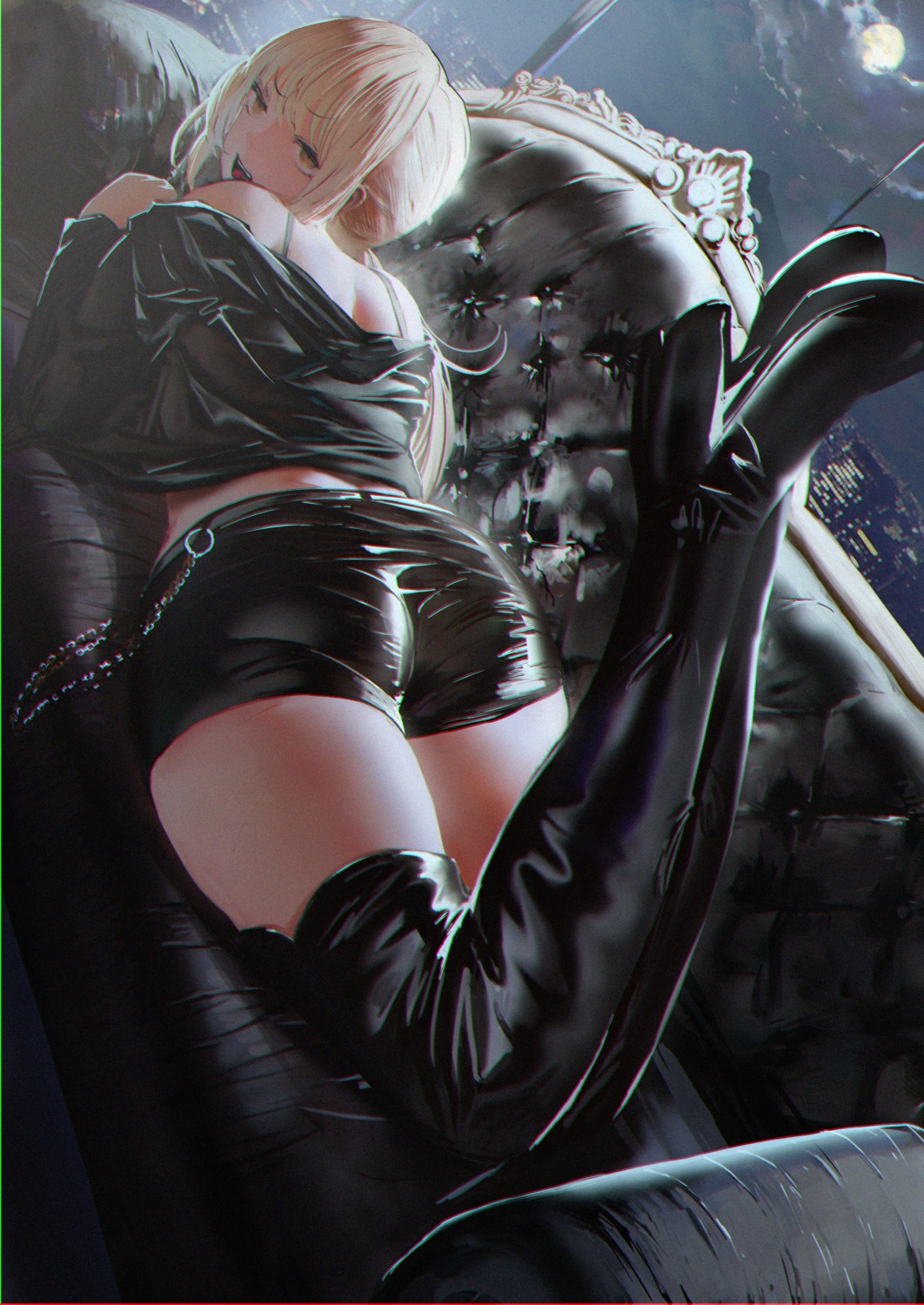 ass fate/grand_order heels masak_(masaki4545) saber saber_alter thighhighs