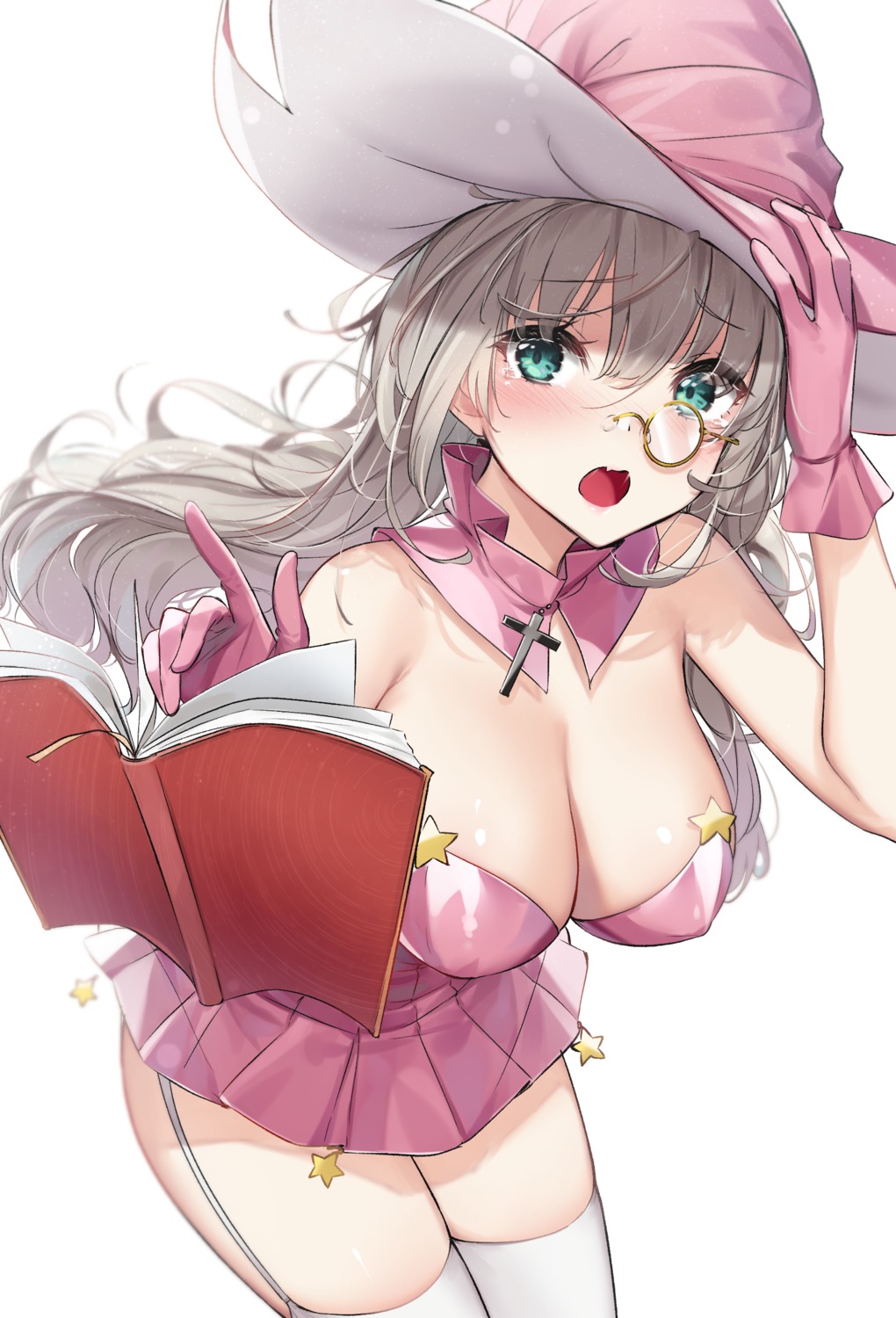 megane no_bra stockings thighhighs wet_elephant witch