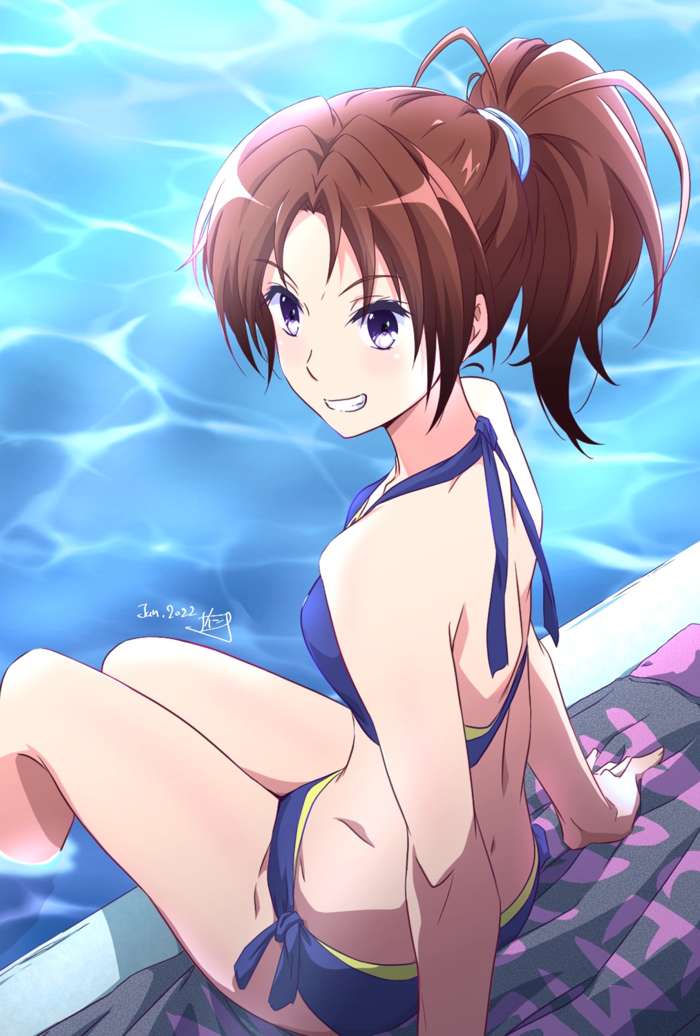 bikini hibike!_euphonium nakagawa_natsuki nii_manabu swimsuits wet