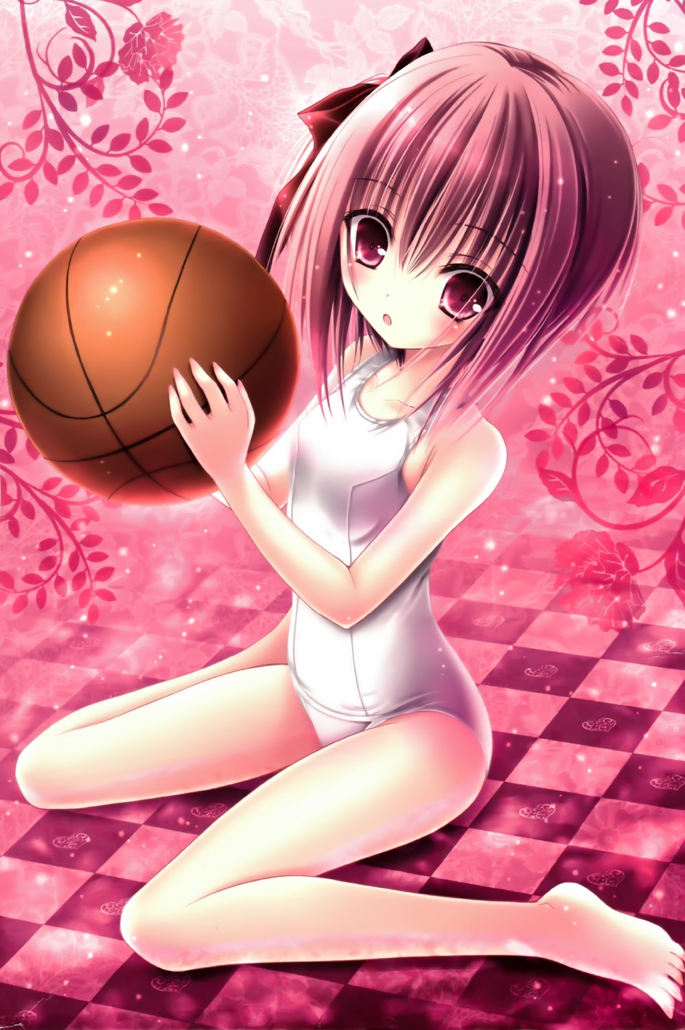 basketball feet loli minato_tomoka ro-kyu-bu! school_swimsuit swimsuits tinkle