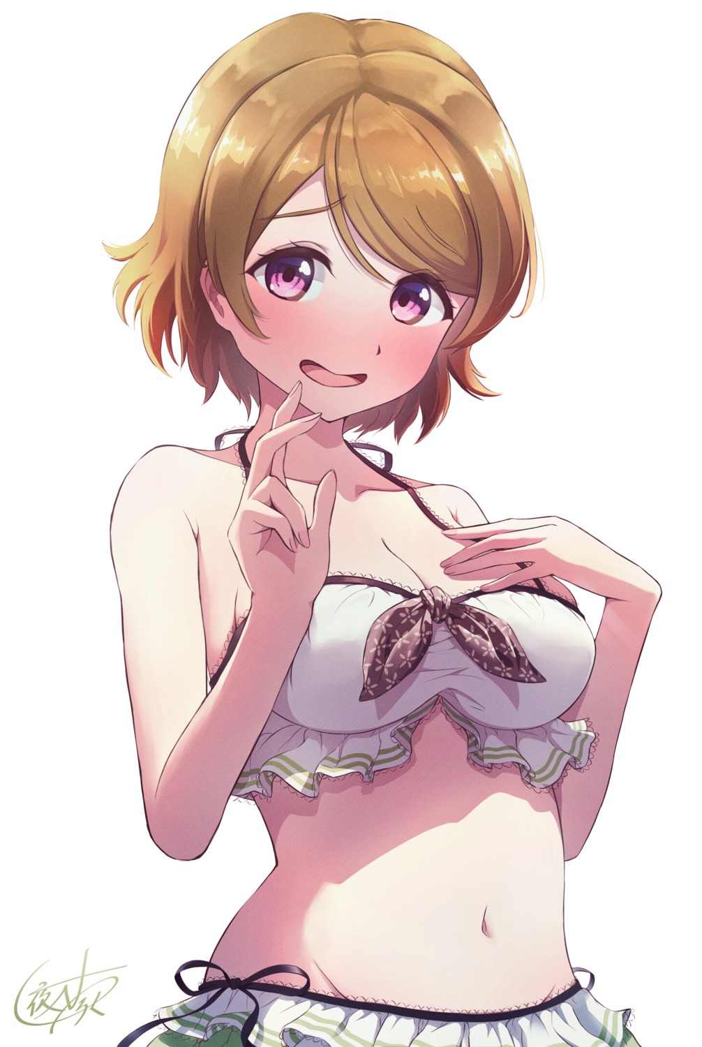 bikini cleavage koizumi_hanayo love_live! swimsuits yatoroku