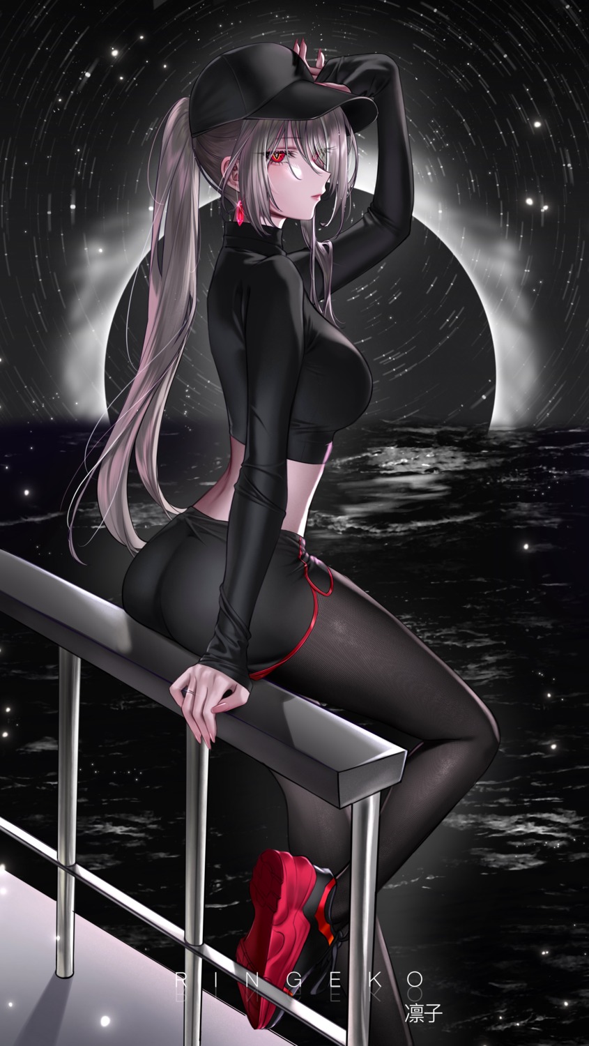 acheron ass honkai:_star_rail pantyhose ringeko-chan see_through