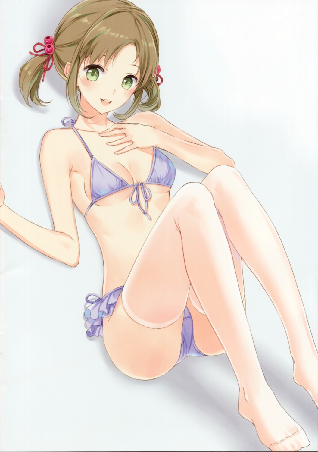 bikini kishida_mel maigo_tsuushin swimsuits thighhighs