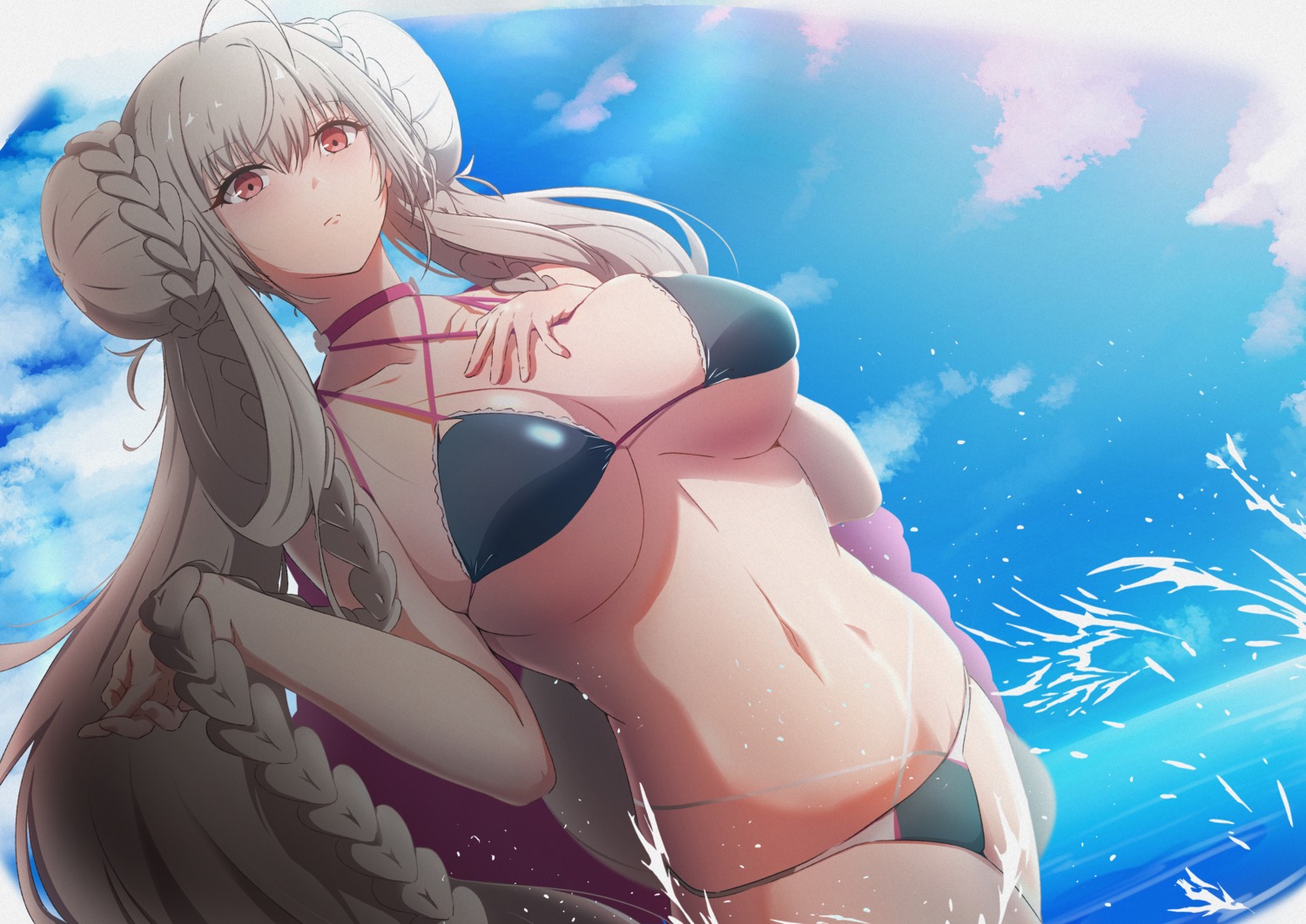 ameneshi azur_lane bikini formidable_(azur_lane) swimsuits underboob