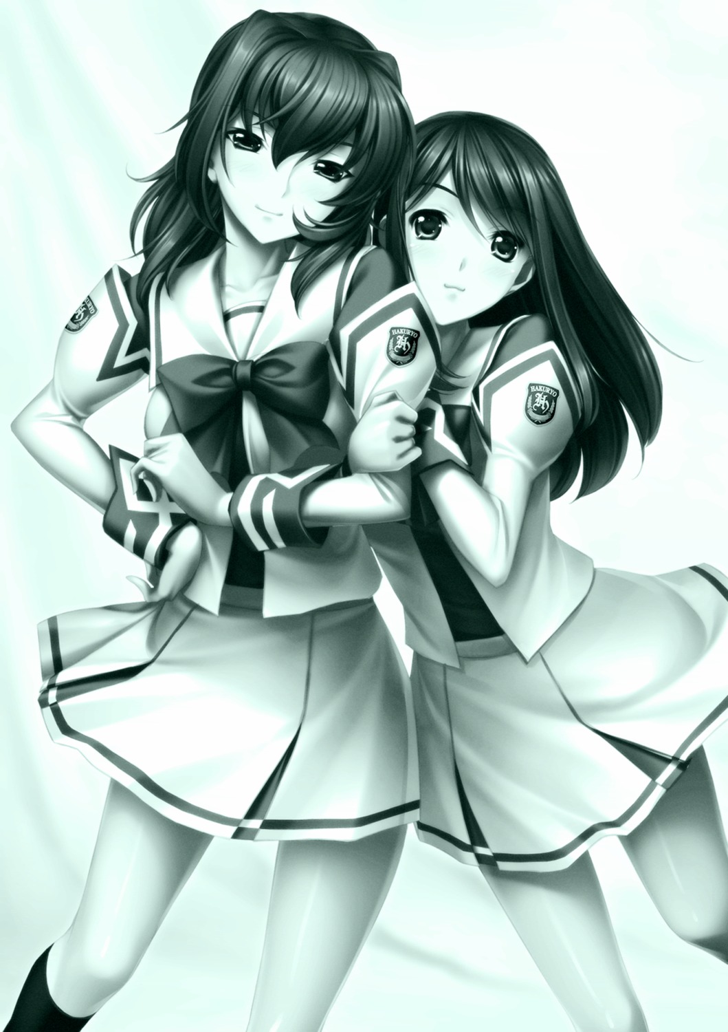 age_(studio) kazama_touko kimi_ga_ita_kisetsu monochrome munakata_misae seifuku