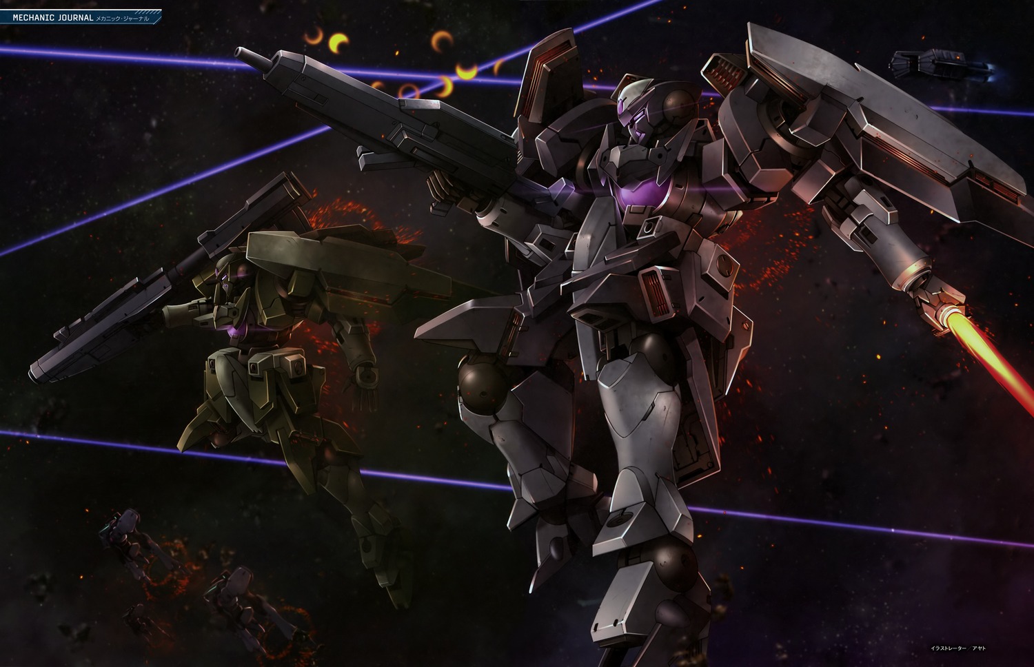 gaga_cannon gn-xiv gun gundam gundam_00 gundam_00:_a_wakening_of_the_trailblazer mecha sword