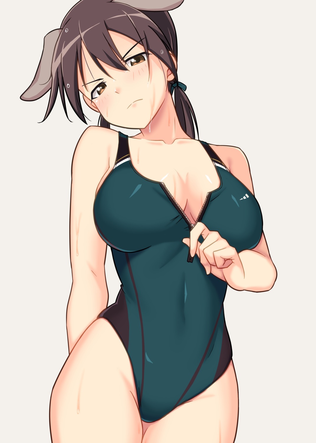 animal_ears gertrud_barkhorn inumimi strike_witches strike_witches:_operation_victory_arrow strike_witches_2 strike_witches_gekijouban swimsuits tagme undressing wet