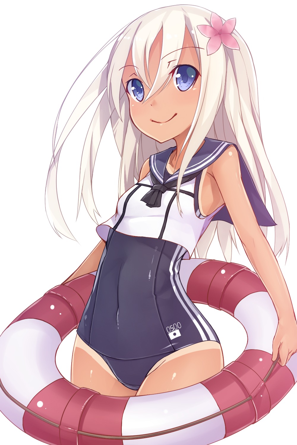 kantai_collection ro-500 school_swimsuit swimsuits tan_lines toki/