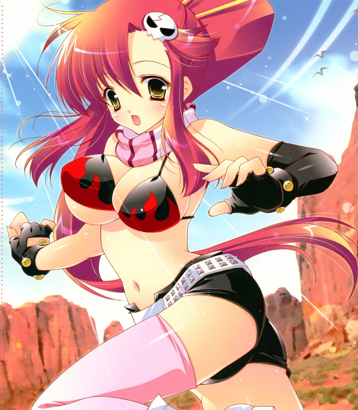 bikini_top cleavage shigunyan swimsuits tengen_toppa_gurren_lagann thighhighs underboob yoko