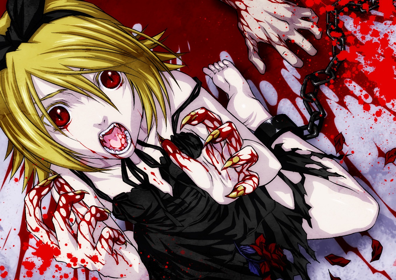 blood iga_tomoteru kagamine_rin vocaloid