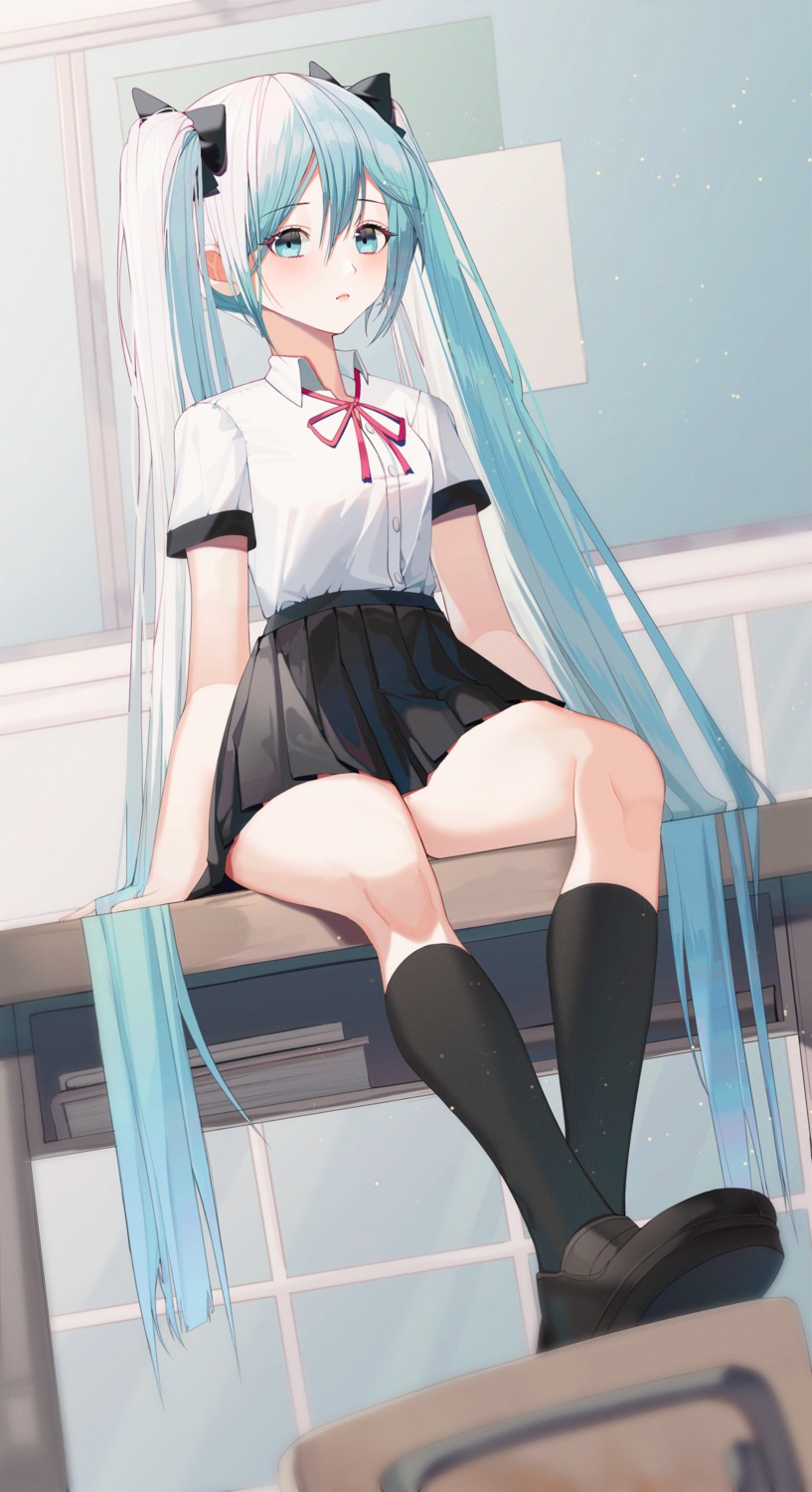 hatsune_miku seifuku shurb vocaloid