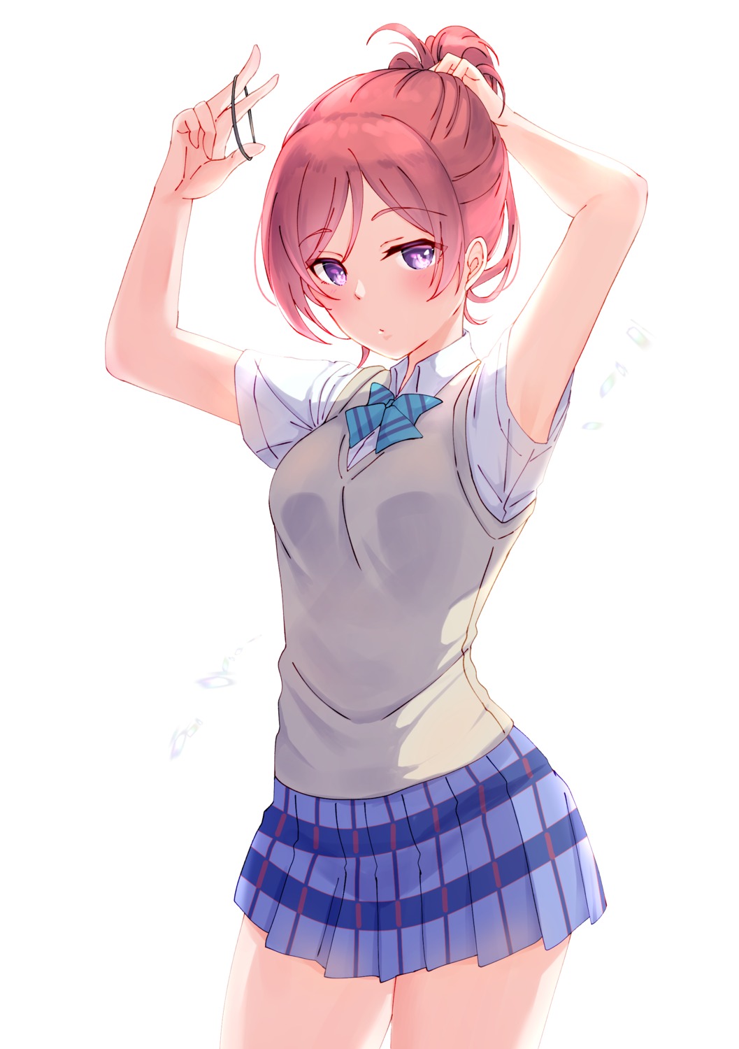 kobayashi_nyoromichi love_live! nishikino_maki seifuku sweater