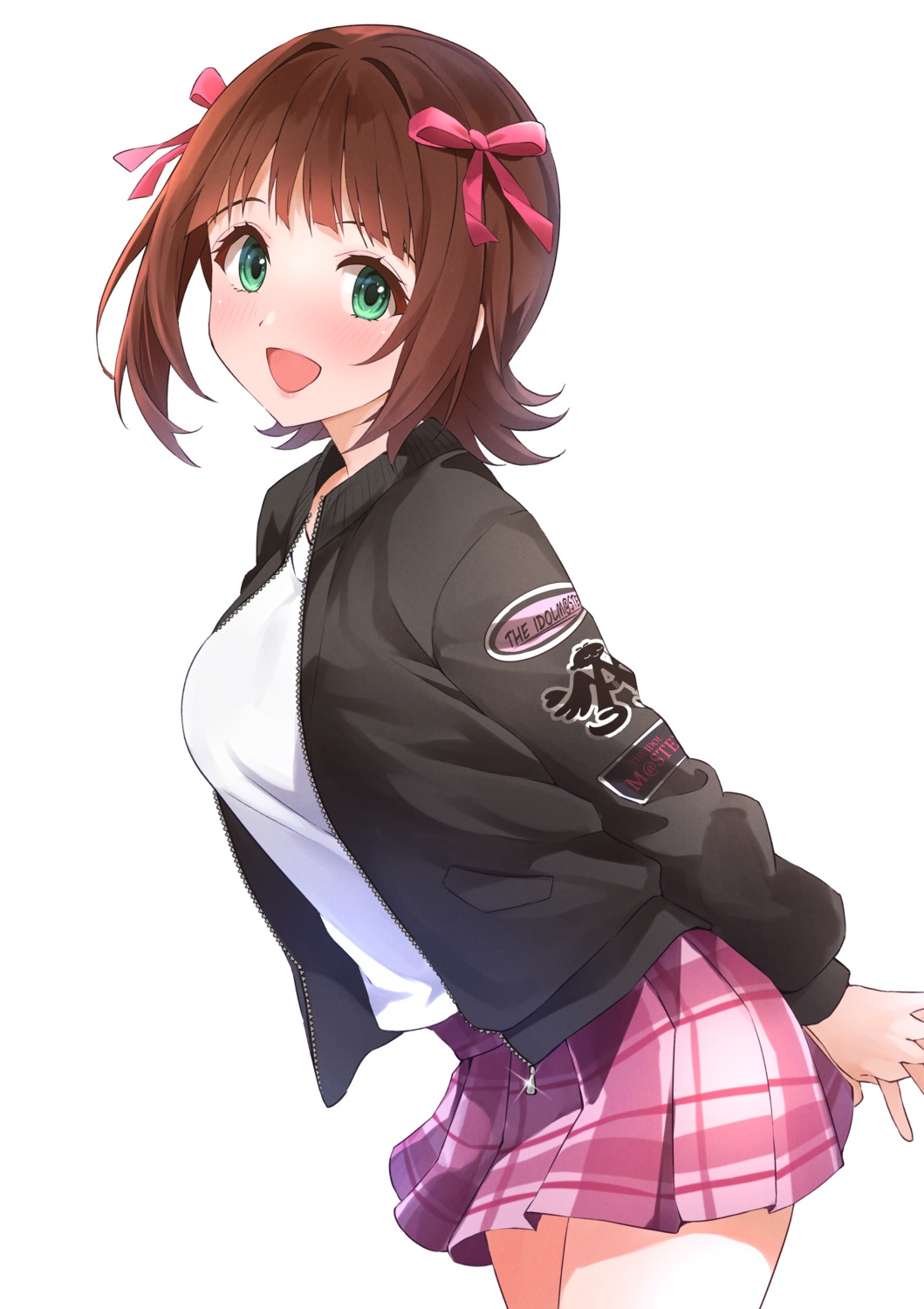 amami_haruka b1ack skirt_lift the_idolm@ster